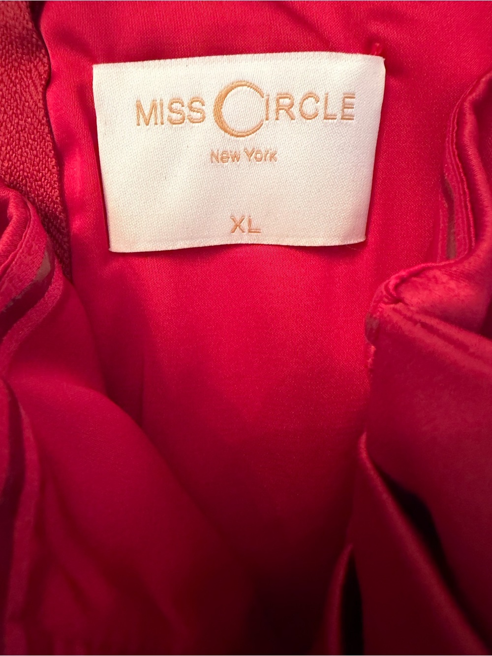 Miss Circle Burgundy/Wine Satin Off-the-Shoulder Ruched Mini Dress – Size XL - Picture 9 of 16